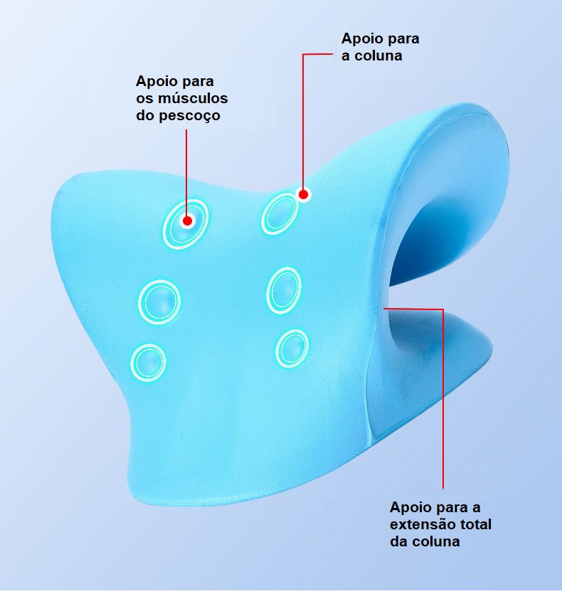 Travesseiro Massageador Ortopédico Cervical Portátil