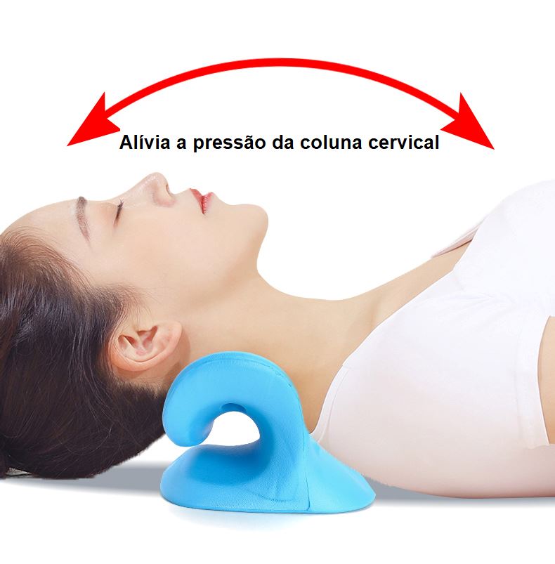 Travesseiro Massageador Ortopédico Cervical Portátil