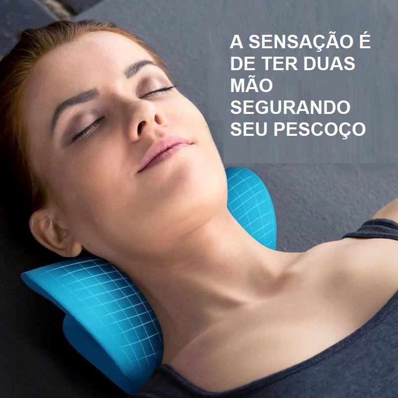 Travesseiro Massageador Ortopédico Cervical Portátil